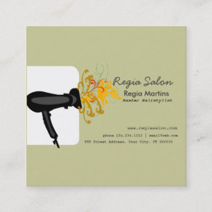 Hairdryer Stylists  & Hair Salons Appointment Card