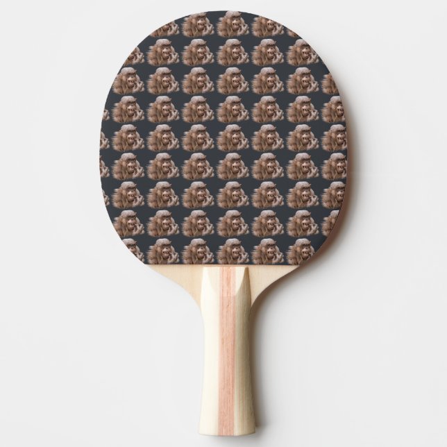 Hairless Chimp Ping Pong Paddle (Front)