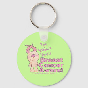 Hairless Hare is Breast Cancer Aware Key Ring