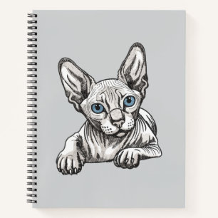 Hairless Sphynx Cat  Notebook