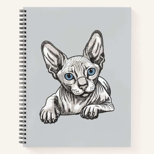 Hairless Sphynx Cat  Notebook (Front)