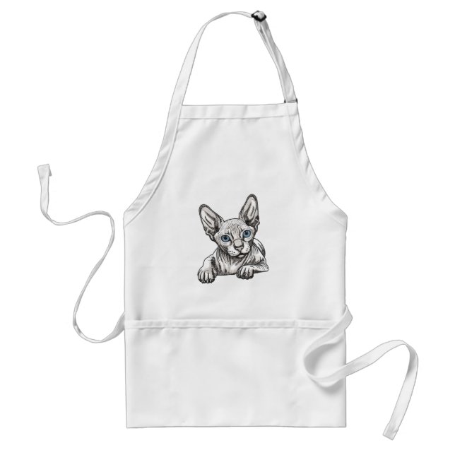 Hairless Sphynx Cat  Standard Apron (Front)