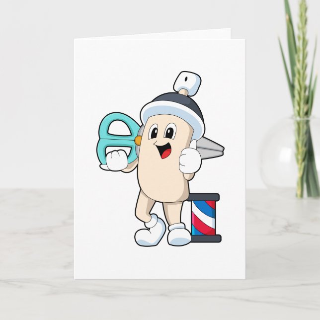 Hairspray as Hairdresser with Scissors Card (Front)
