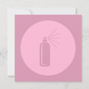 Hairspray Salon Art CUSTOM COLOR Holiday Card