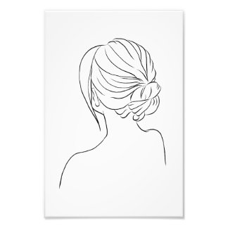 Hairstyle Drawing Poster Print From My Sims 4 CC