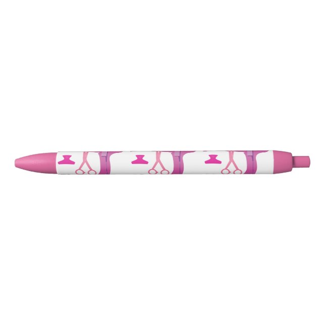 Hairstyles tools black ink pen (Front)