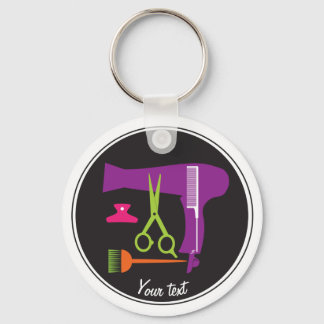 Hairstyles tools key ring
