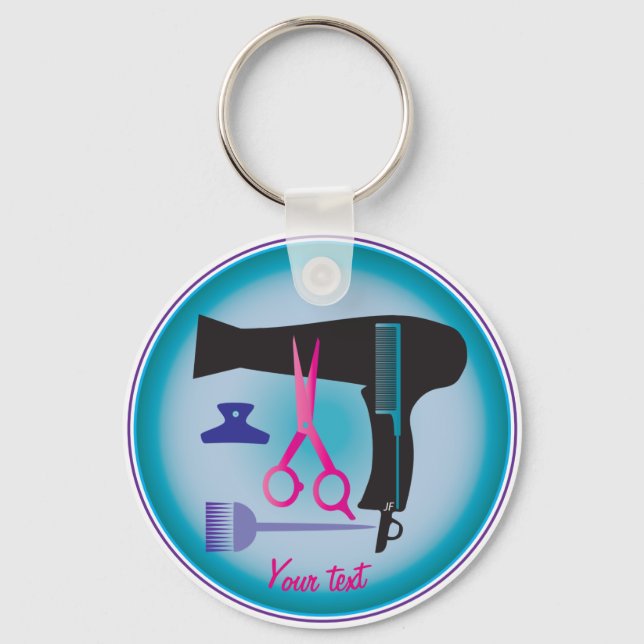 Hairstyles tools key ring (Front)