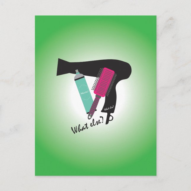 Hairstyles tools - What else? Postcard (Front)