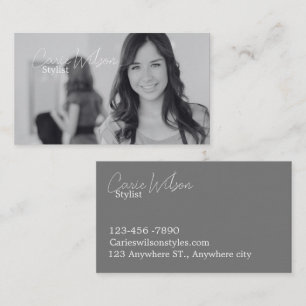 Hairstylist business card