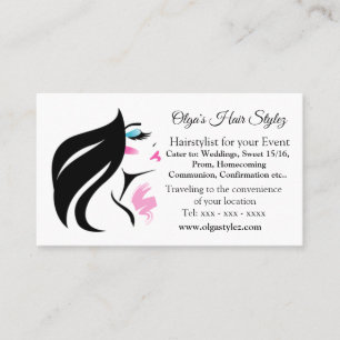 hairstylist business card