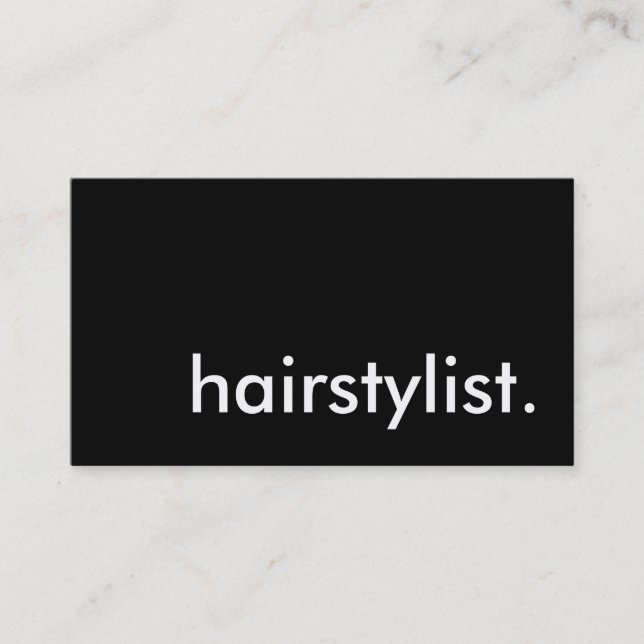 hairstylist. business card (Front)