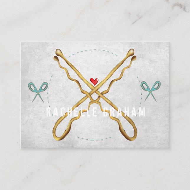 Hairstylist business cards, Hairpin business cards (Front)