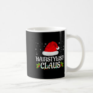 Hairstylist Claus Christmas Lights Pajama Family M Coffee Mug