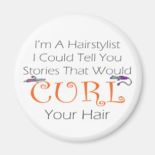 Hairstylist Curl Hair Magnet