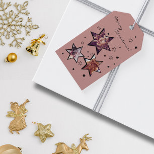 Hairstylist Custom Images Stars Merry Christmas Gift Tags