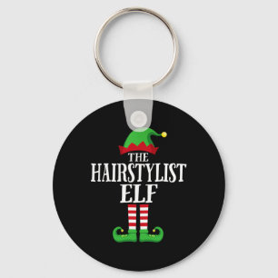 Hairstylist Elf Matching Family Group Christmas Pa Key Ring