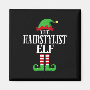 Hairstylist Elf Matching Family Group Christmas Pa Magnet