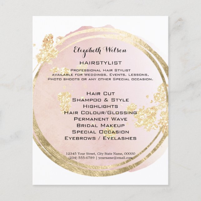 hairstylist  flyer (Front)