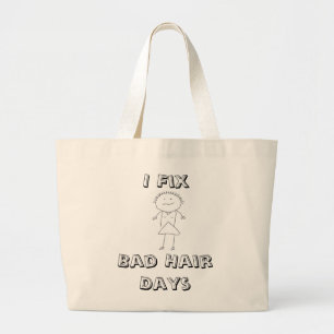 HairStylist Frenzy Large Tote Bag