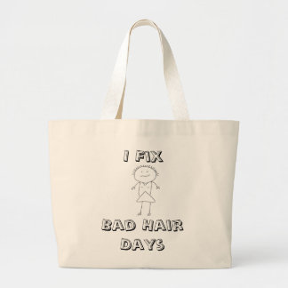 HairStylist Frenzy Large Tote Bag