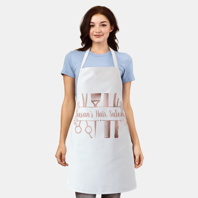 Hairstylist Hair Dresser Salon Personalised Apron (Worn)
