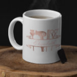Hairstylist Hair Salon Monogram Rose Gold   Coffee Mug<br><div class="desc">This design may be personalised in the area provided by changing the photo and/or text. Or it can be customised by clicking Personalise this Template and then choosing the click to customise further option and delete or change the colour of the background, add text, change the text colour or style,...</div>
