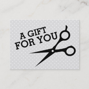 hairstylist hair stylist gift card certificate