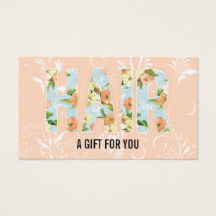 hairstylist hair stylist gift card certificate