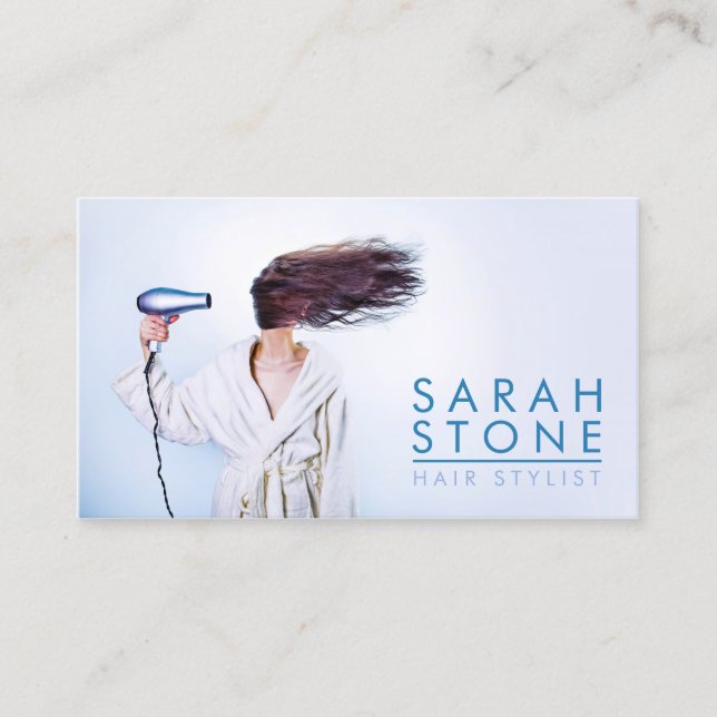 Hairstylist Hairdresser Hair Salon Business Card (Front)