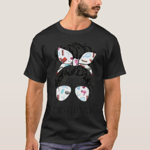 Hairstylist life Mum Messy Bun Hairstylist Life M T-Shirt