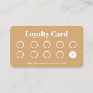 Hairstylist Loyalty Card Simple Gold