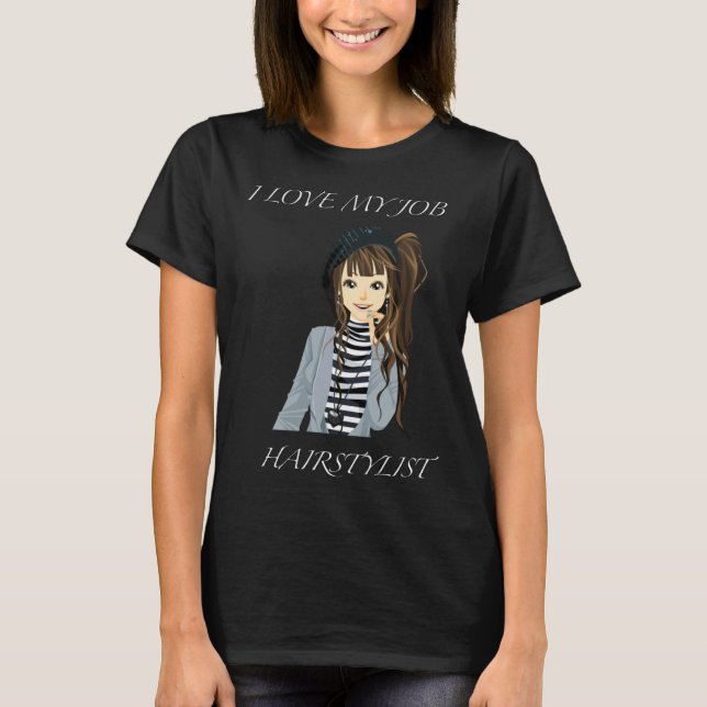 Hairstylist & Nail Beautician T-Shirt (Front)
