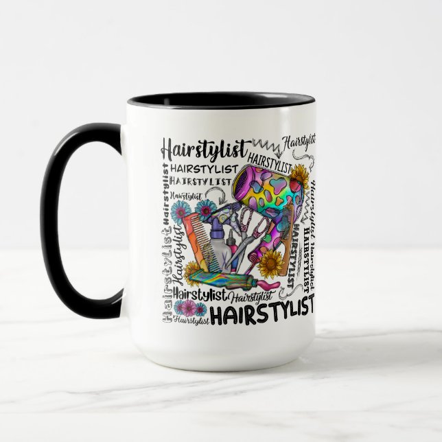 Hairstylist Personalised Mug (Left)
