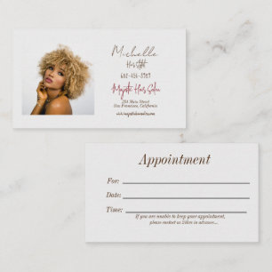 Hairstylist Soft Pink & Grey Design Business Card