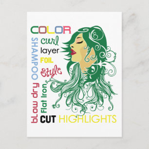 Hairstylist Terms Postcard