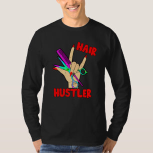 Hairstylist woman hairdresser womens rock hand she T-Shirt