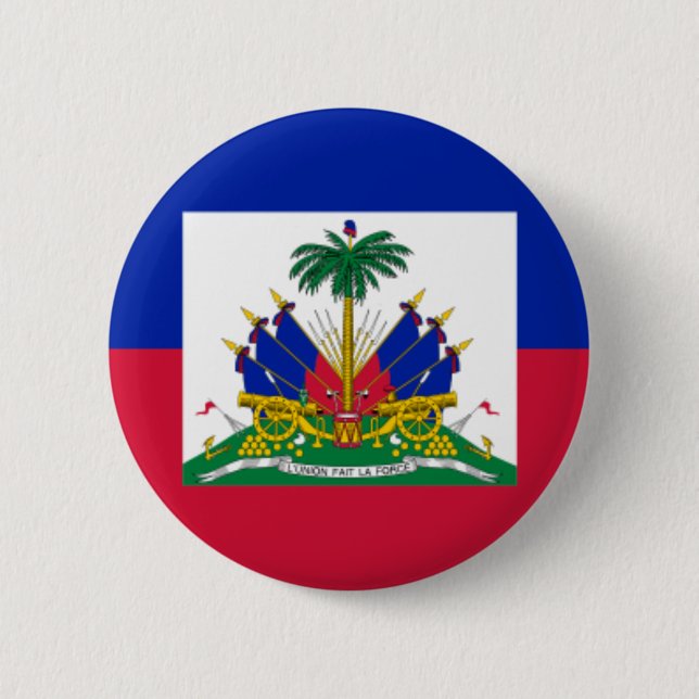 haiti 6 cm round badge (Front)