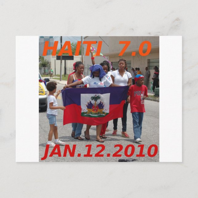 HAITI 7.0 POSTCARD (Front)