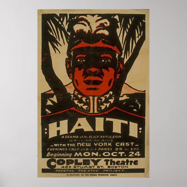 Haiti Black Napoleon Vintage 1938 WPA Poster (Front)