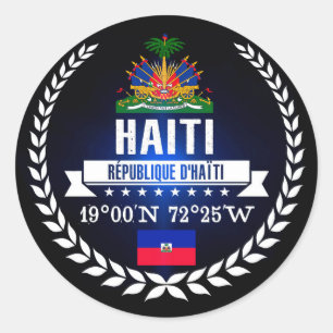 Haiti Classic Round Sticker