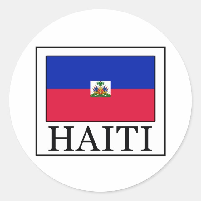 Haiti Classic Round Sticker (Front)