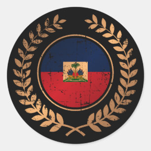 Haiti Classic Round Sticker