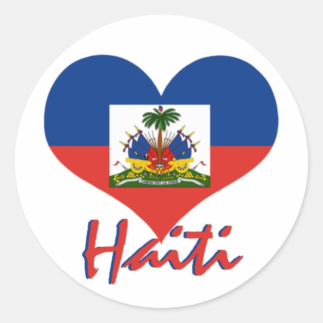 Haiti Classic Round Sticker (Front)