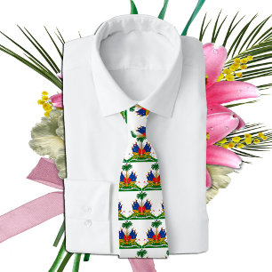 Haiti Coat of arms, Haitian Flag fashion /business Tie