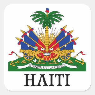 HAITI - emblem/coat of arms/flag/symbol Square Sticker