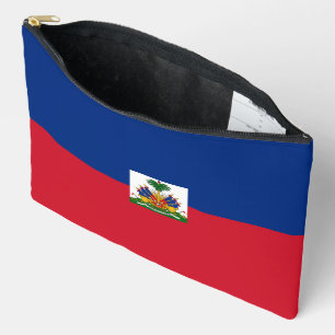 Haiti flag accessory pouch