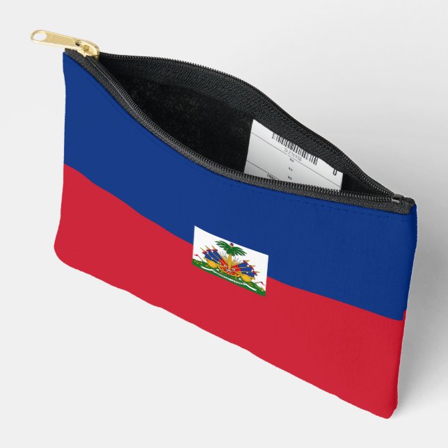 Haiti flag accessory pouch (Open)