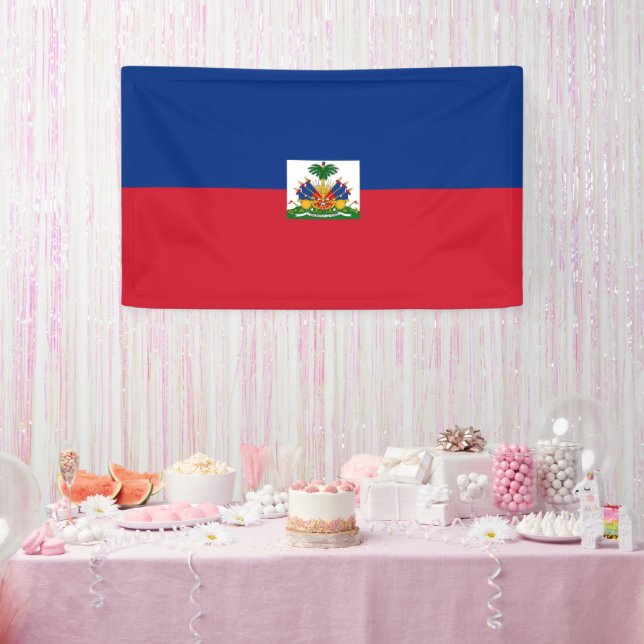 Haiti flag banner (Party)
