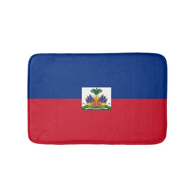 Haiti flag bath mat (Front)